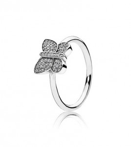 anillo pandora mariposa circonitas