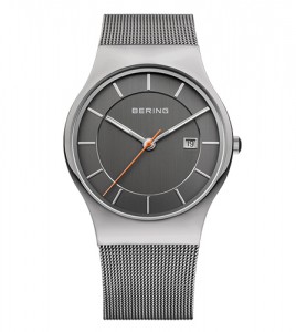 reloj bering caballero esfera gris