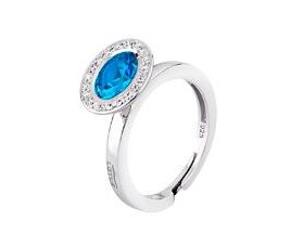 anillo azul lotus silver