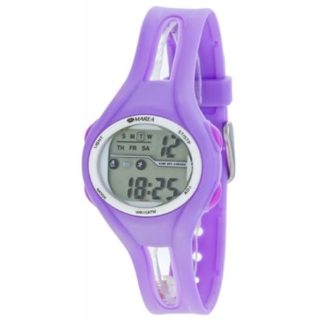 reloj digital marea lila