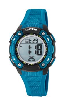 reloj digital calypso azul